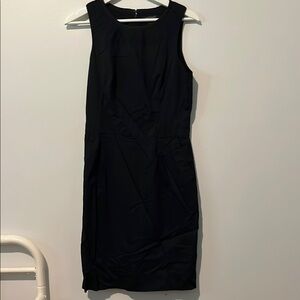 Banana Republic Black Sheath Midi Dress